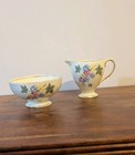 Vintage  / Antique EB Foley Bone China sugar Bowl and Creamer Made in England