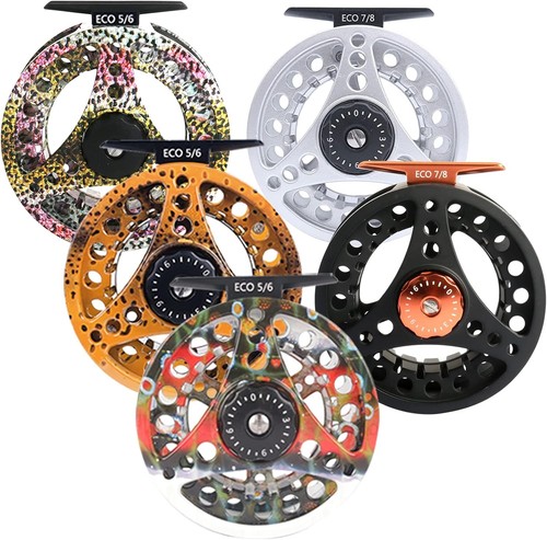 Mulinello da pesca a mosca ECO Large Arbor nuovo con combinazione di lenze - 3/4wt - Foto 9 di 9