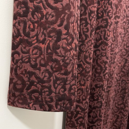 Peruvian connection Floral Maxi Dress XS Red Stretch Cotton Long Sleeve Boho - Picture 11 of 19