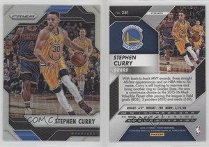 2016-17 Panini Prizm Silver Prizm Stephen Curry #281