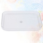 1Pc Fruit Tray Tray Fruit Bowl Snack Storage Square (Transparent 24.8x19.8cm)