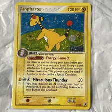 Carta Pokemon Ampharos 1/115 Reverse Holo Rara EX Forze Invisibili 2005 Near Mint