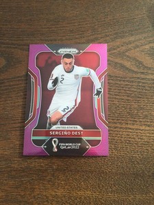 2022 Panini Prizm World Cup Sergino Dest Purple 66/199 PSV Eindhoven USA USMNT