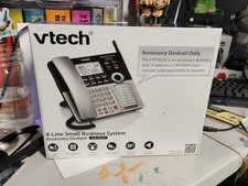 VTech CM18245 Extension Deskset 4 Line Small Business Phone System - Silver