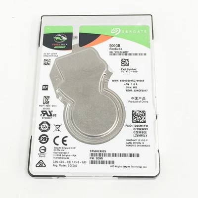Seagate FireCuda 500GB ST500LX025 SATA 2.5" SSHD Hybrid Hard Drive 100% Health - Image 1 of 3