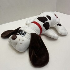 Pound Puppies 18 inch Plush Brown Spot White Dog 2019 Puppy Dog Red Collar