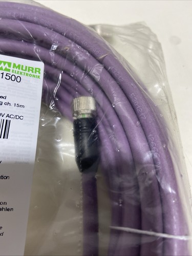 Murr Elektronik 7000-44001-8401500 SPS-Kabel 15m M12 male 0°/M12 female -new - Picture 4 of 6