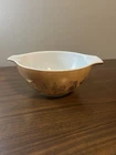 Vintage Pyrex Americana Cinderella Gold Cat Eagle Mixing Bowl #442  1 1/2 quart