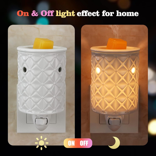 Ceramic Wax Melt Warmer, Plug in Wax Warmer for Scented Wax, Scentsy Wax Warmer - Picture 4 of 17