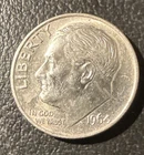 1964 P Roosevelt Dime AU 90% Silver 10c US Coin