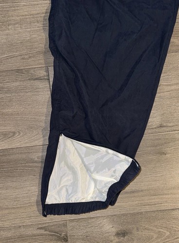 Giacca a vento vintage pantalone felpato logo invecchiato uomo grande blu - Foto 7 di 13