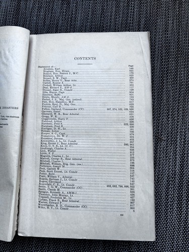 Untersuchung lüftbarer Katastrophen 1933 Library of Congress Wracks seltenes Buch - Bild 5 von 8