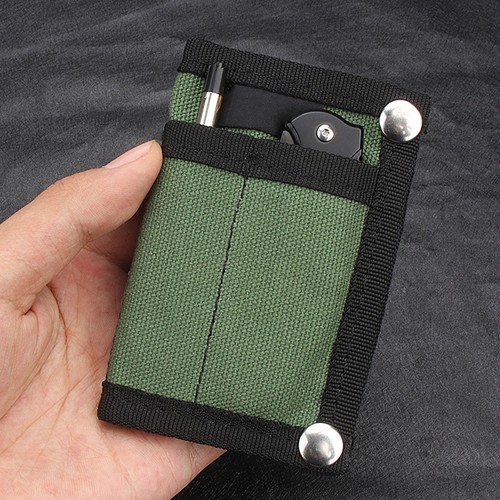 (Grün) Tragbare EDC Tasche Kompakt Faltbare Ordentliche Speicherkartentasche CU - Bild 9 von 13