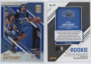 2020-21 Donruss Elite Rookies Blue /99 Cole Anthony #147 Rookie RC