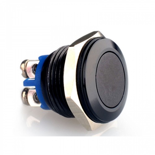 Metal Push Button Waterproof Switch Black Momentary Reset DC 2A 12V-36V Car/Boat - Picture 2 of 12