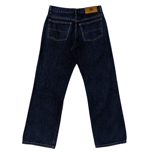 Vintage Y2K Tommy Hilfiger Youth Jeans Boys Size 14 (27x27) Dark Denim Logo 2002 - Picture 2 of 9