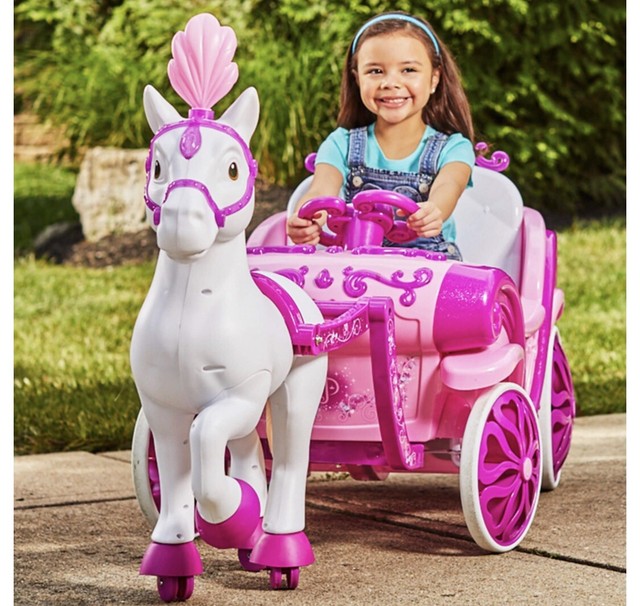 horse and carriage ride on toy