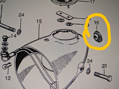 Headlight - Bucket Plug Grommet - Honda Z50 K1 K2 Mini Trail Replica 61303045670 - Picture 2 of 9