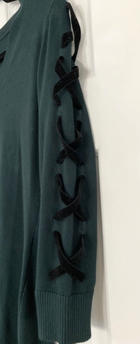 NWT Women's Calvin Klein Green Long Sleeve Sweater Dress - Size Medium - Picture 4 of 5