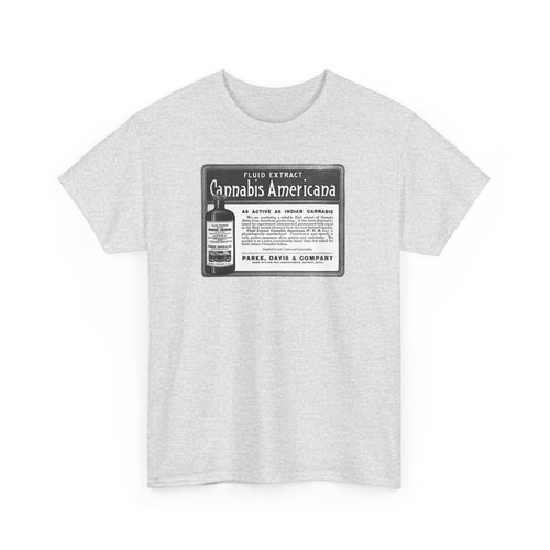 Vintage Cannabis Americana Tee, Retro Parke Davis Shirt, 1928 Weed History Top, - Picture 16 of 31