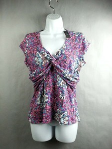 NEW-NWT-Bisou-Bisou-Sleeve-Less-Top-Shirt-Size-Large