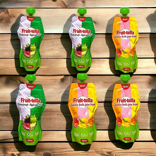 Paquete de 6 bebidas de jugo de fruta-tella grosella negra manzana frutas de verano botellas de 330 ml - Imagen 5 de 15