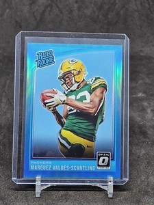 2018 Donruss Optic Aqua Rated Rookie Marquez Valdes-Scantling #/299 Chiefs