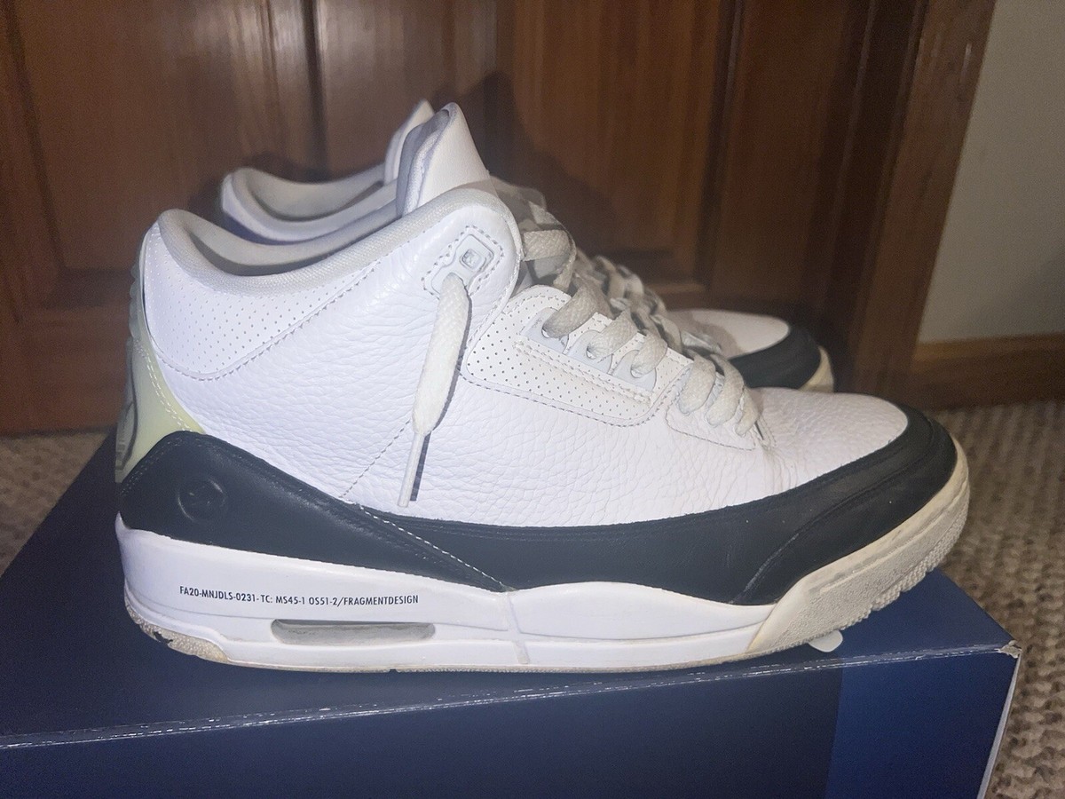 Size 12 - Jordan 3 Retro SP x Fragment Design Mid White  display picture 3