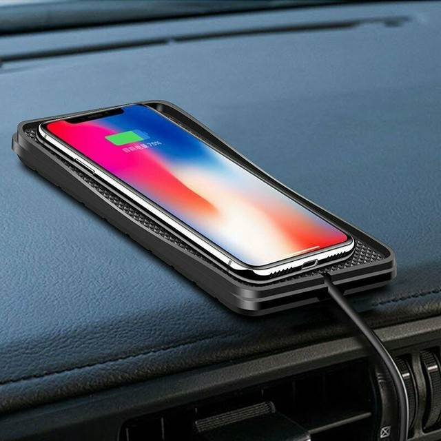 Qi Induktive Ladestation Auto Kabellos Ladegerät Rutschfest Matte Pad für Handy Qi Induktive Ladestation Auto Kabellos Ladegerät Rutschfest Matte Pad für Handy
