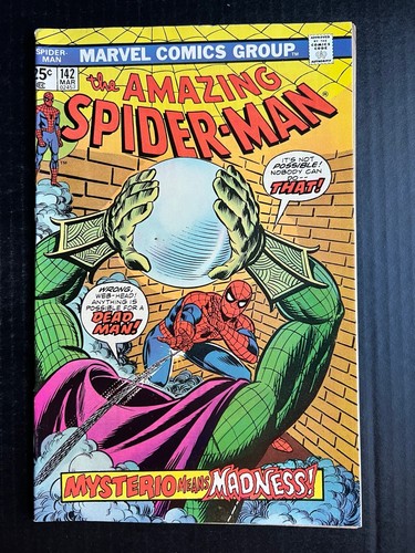 AMAZING SPIDER-MAN #142 March 1975  1st Cameo of Gwen Stacy Clone - Picture 1 of 2