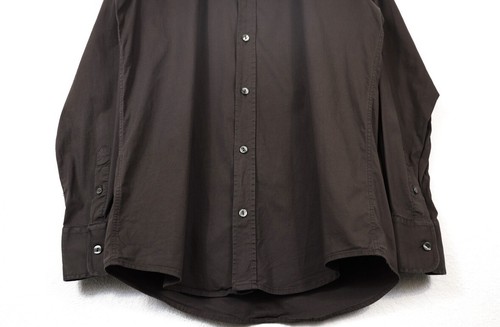 Dolce & Gabbana GOLD Sleeve Logo Dark Brown Formal Shirt - Picture 3 of 11