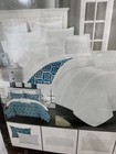 Blue and White Reversible, Chic Home Adina, 20-piece Comforter Set- King