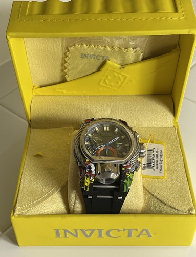 32804 Invicta Hombre 52mm Bolt Zeus Magnum Cuarzo Cronómetro Doble Movimiento Correa - Imagen 10 de 12