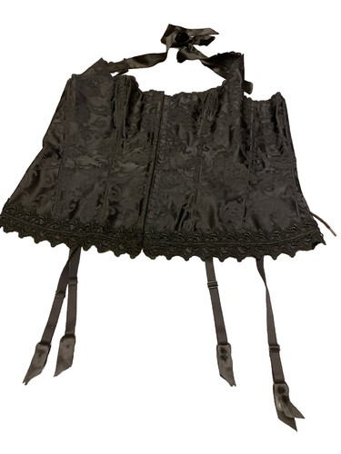Frederick’s of Hollywood schwarzes Schnür Korsett Bustier Neckholder Gr. 40 sexy - Bild 3 von 8