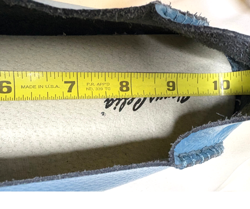 Venus Celia Women Flats 10 (EU 43) Walking Driving Blue Leather Loafers - Bild 10 von 11