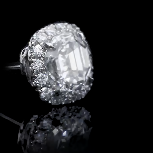 IGI Lab Created 4.00 Ct Asscher Cut Diamond Stud Earring Women Fine 950 Platinum - Picture 4 of 7