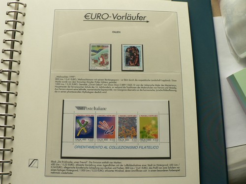 Briefmarken Sammlung EURO Vorläufer Marken in 2 Falzlose vordruck alben 100 Blat - Picture 18 of 23