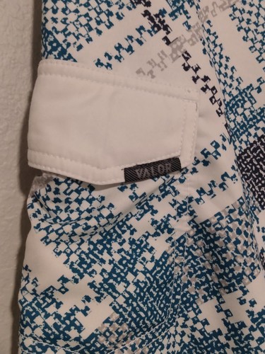 Valor Blue Gray Plaid Boardshorts Shorts Swim Trunks Pocket Drawstring Men's 32 - Picture 4 of 11