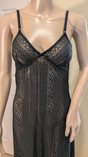 Cacique langes Netz Spitzen Kleid Gr. S schwarz stretchig formschlüssig Kleid sexy! - Bild 6 von 11