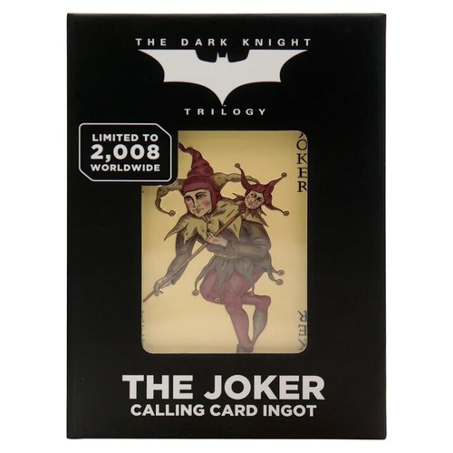 Batman Limited Edition Joker Calling Card Ingot (Only 2,008 Made) RARE LE - Picture 3 of 9