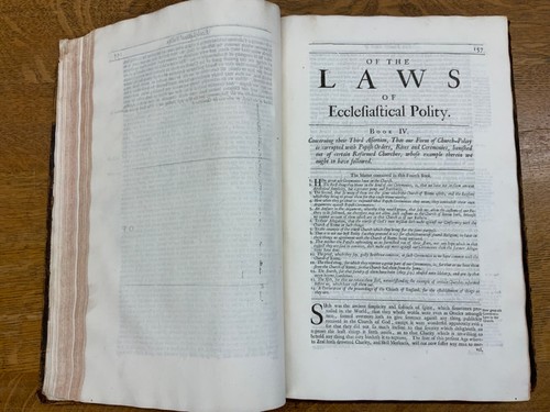1705 Richard Hooker Eight Books of Laws of Ecclesiastical Policy Early Edition - Bild 16 von 24
