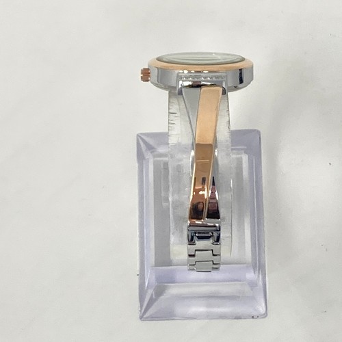 Anne Klein Watch Women 26mm Silver Rose Gold Tone MOP Bling New Battery 6.75" - Picture 7 of 19