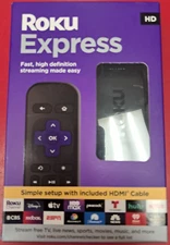 Roku Express HD Streaming Device with High-Speed HDMI Cable, Standard Remote