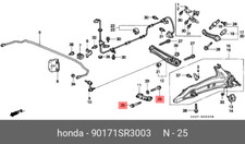 Genuine OE Bolt Metal 90171SR3003 For Honda 90171S-R3003