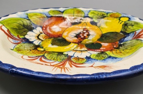 Vintage Forsportan Majolica Art Hand Painted Fruit Pottery Bowl Lucca Italy - Picture 6 of 15