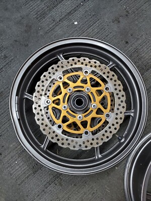 05-06 KAWASAKI NINJA ZX6R ZX 636 FRONT BACK REAR WHEELS RIMS