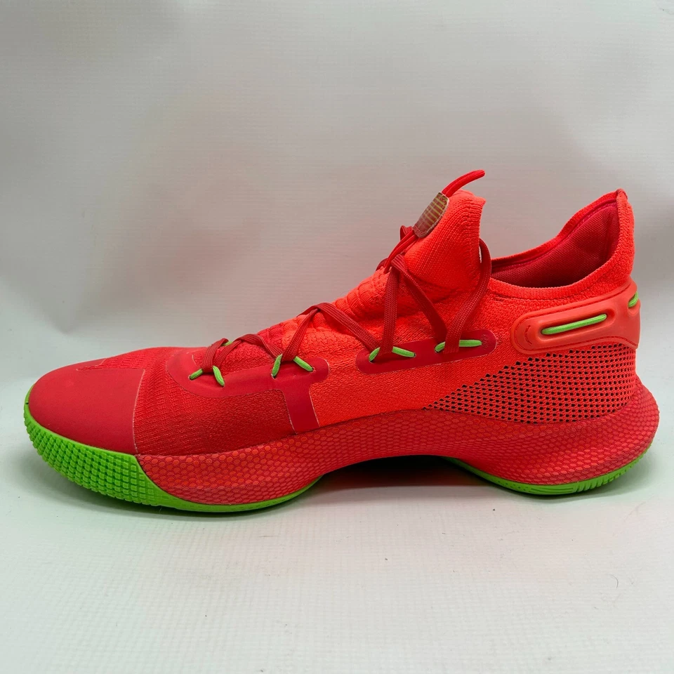 Zapatos Under Armour Curry 6 Roaracle para hombre talla 16 EE. UU. 3020612-607 verde infrarrojo Foto 4 de 4