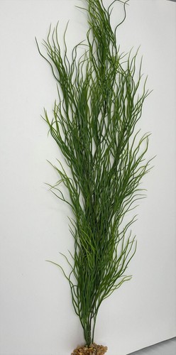 28” THICK 3-stem Curly Sea Grass Soft Willow plastic plant, stone base - Picture 4 of 6