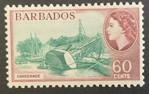 Barbados Elizabeth II 60c Definitive SG 299 MNH Unmounted Mint C/V £42.00 2023. - Picture 1 of 3