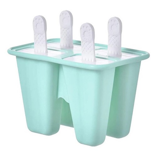 4-10 Cavities Reusable Silicone Ice Cream Mould Block Frozen Molds Ice Pop Maker - Picture 16 of 23